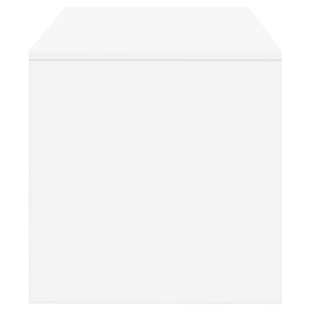 Tv-Benk Hvit 60X40X40 Cm Konstruert Tre