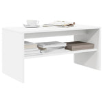 Tv-Benk Hvit 60X40X40 Cm Konstruert Tre