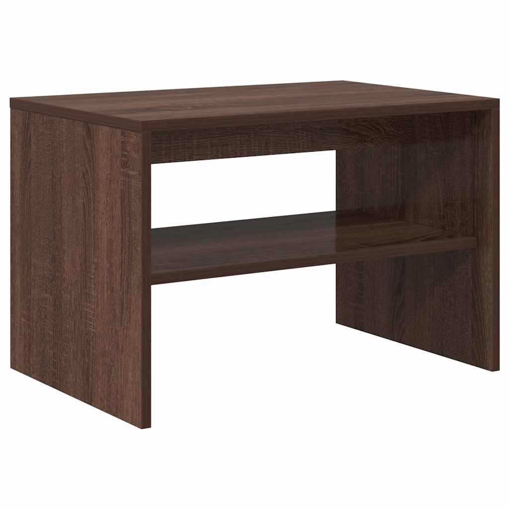 Tv-Benk Brun Eik 60X40X40 Cm Konstruert Tre