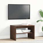 Tv-Benk Brun Eik 60X40X40 Cm Konstruert Tre