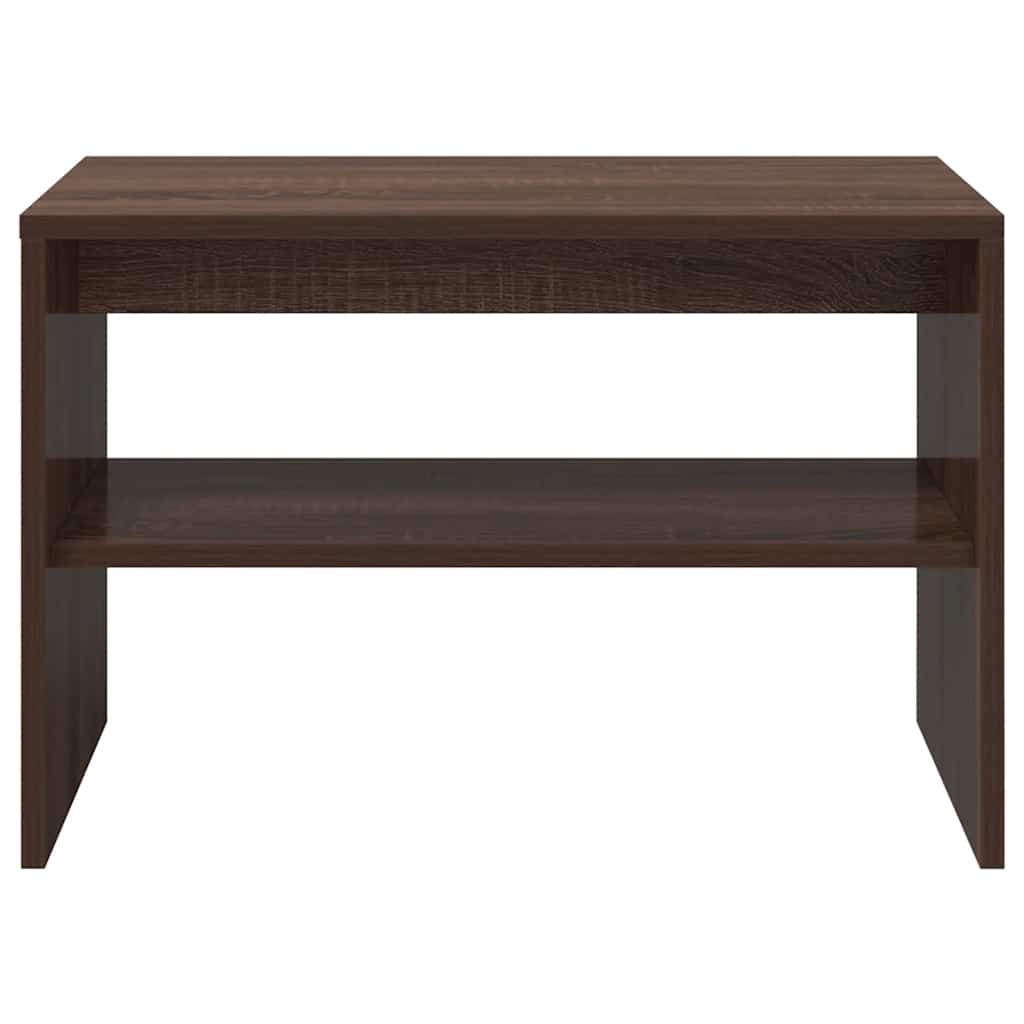 Tv-Benk Brun Eik 60X40X40 Cm Konstruert Tre