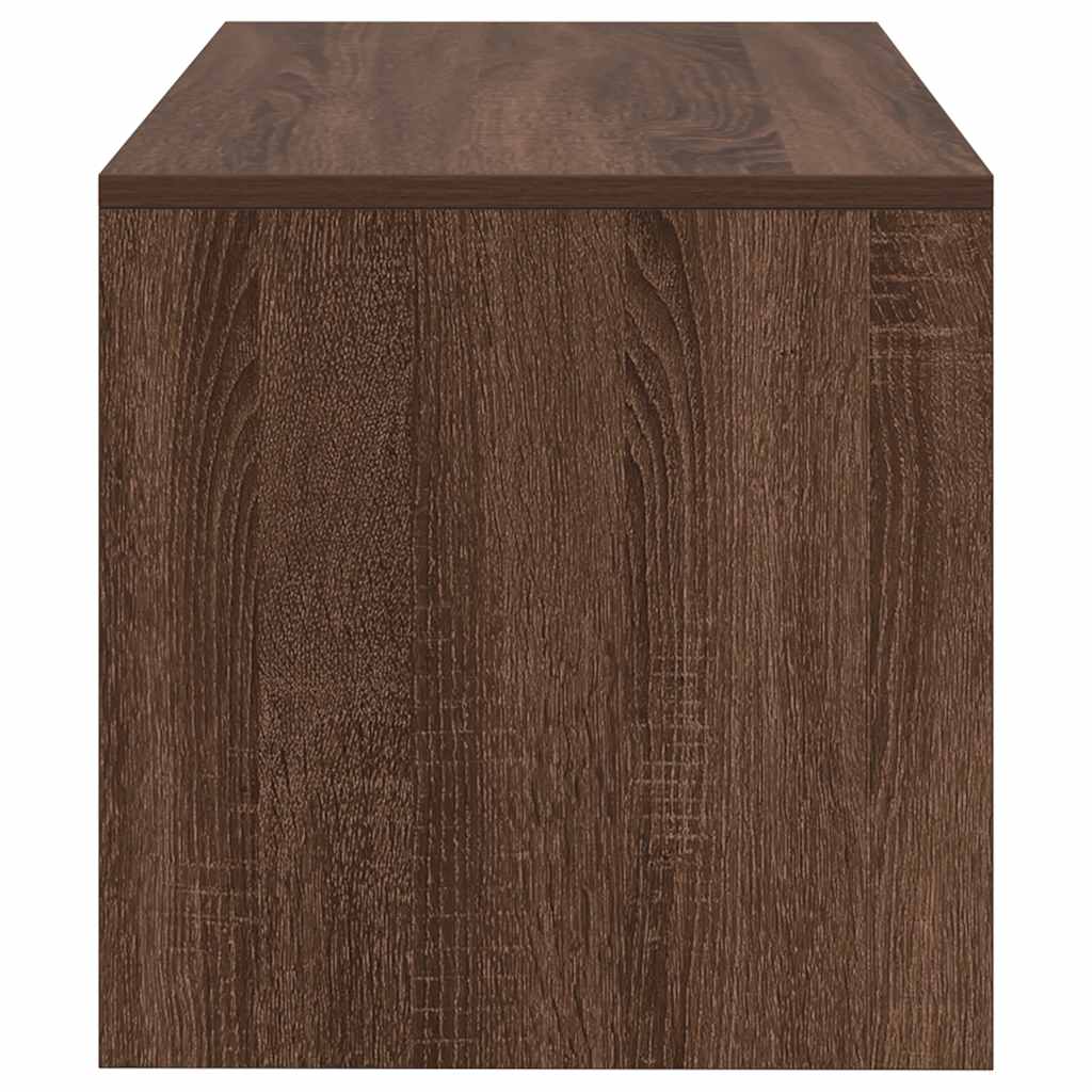 Tv-Benk Brun Eik 60X40X40 Cm Konstruert Tre