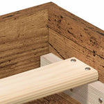 Sengeramme Uten Madrass Gammelt Tre 75X190 Cm Konstruert Tre