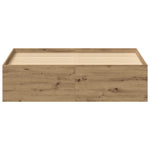 Sengeramme Uten Madrass Artisan Eik 135X190 Cm Konstruert Tre