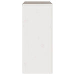 Kommode Drammen Hvit 76,5 X 40 X 91 Cm Massivt Furutre