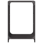 Vedstativ Svart 44X28X65 Cm Kaldvalset Stål