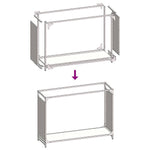 Vedstativ Antrasitt 90X28X65 Cm Kaldvalset Stål