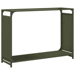 Vedstativ Olivengrønn 90X28X65 Cm Kaldvalset Stål