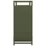 Vedstativ Olivengrønn 90X28X65 Cm Kaldvalset Stål