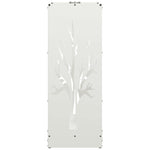 Vedstativ Hvit 40X30X80 Cm Kaldvalset Stål