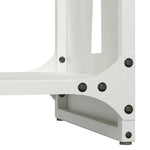 Vedstativ Hvit 40X30X80 Cm Kaldvalset Stål