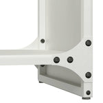 Vedstativ Hvit 40X30X80 Cm Kaldvalset Stål