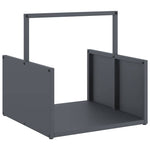Vedstativ Antrasitt 40X40X40 Cm Kaldvalset Stål