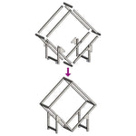 Vedstativ Olivengrønn 50X25X50 Cm Kaldvalset Stål