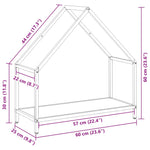 Vedstativ Antrasitt 60X25X60 Cm Kaldvalset Stål
