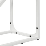 Vedstativ Hvit 40X25X100 Cm Kaldvalset Stål