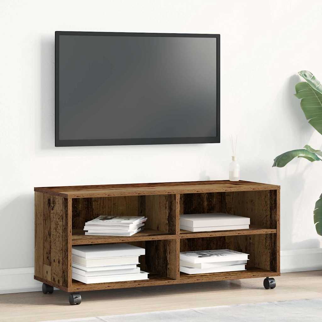 Tv-Skap Brun 90 X 35 X 40.5 Cm Konstruert Tre