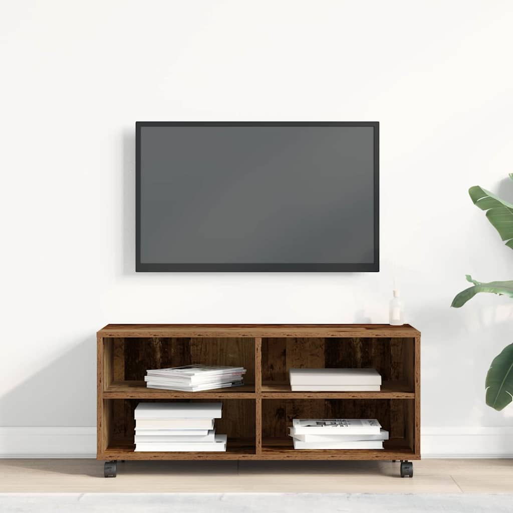 Tv-Skap Brun 90 X 35 X 40.5 Cm Konstruert Tre