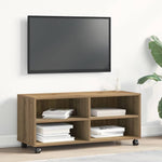 Tv-Skap Brun 90 X 35 X 40.5 Cm Konstruert Tre