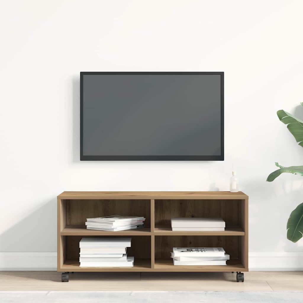 Tv-Skap Brun 90 X 35 X 40.5 Cm Konstruert Tre