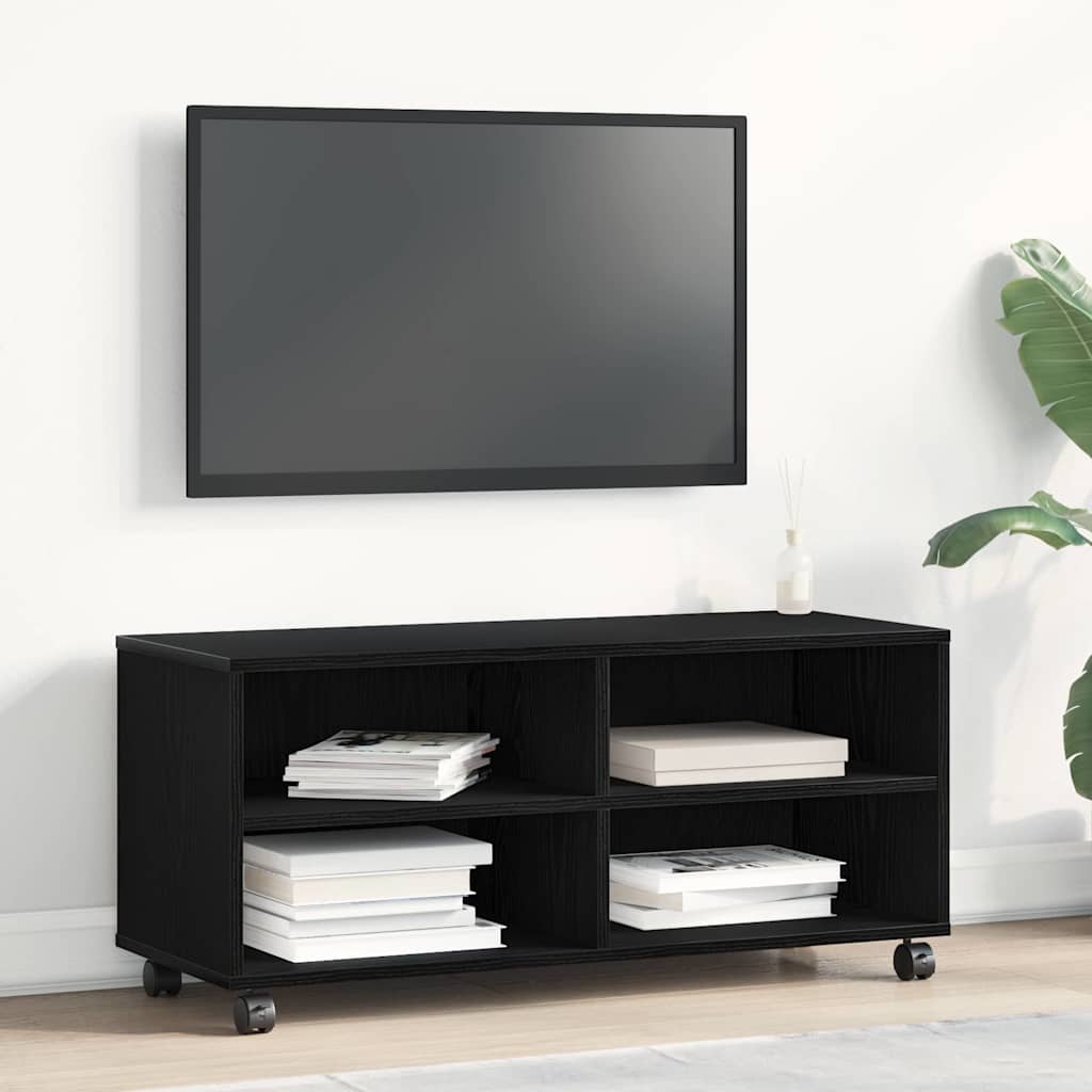 Tv-Skap Svart 90 X 35 X 40.5 Cm Konstruert Tre