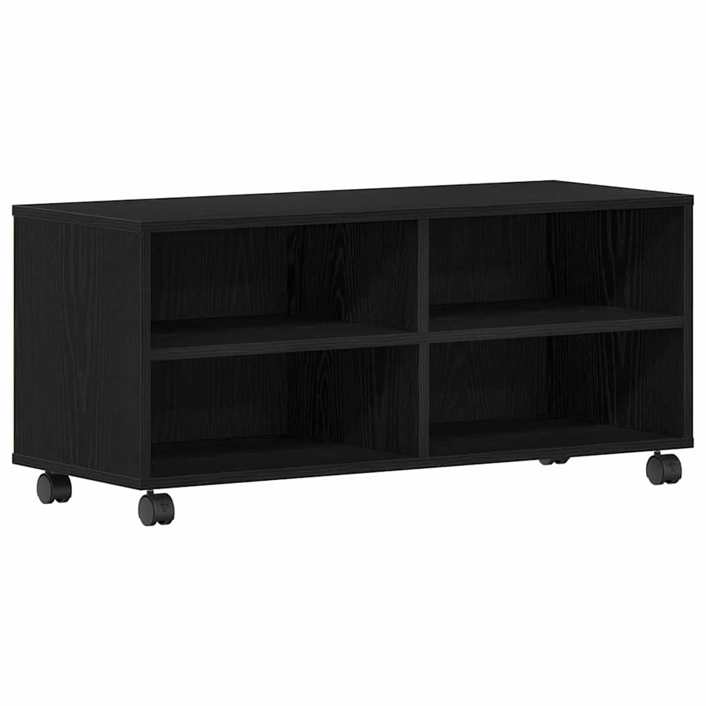 Tv-Skap Svart 90 X 35 X 40.5 Cm Konstruert Tre