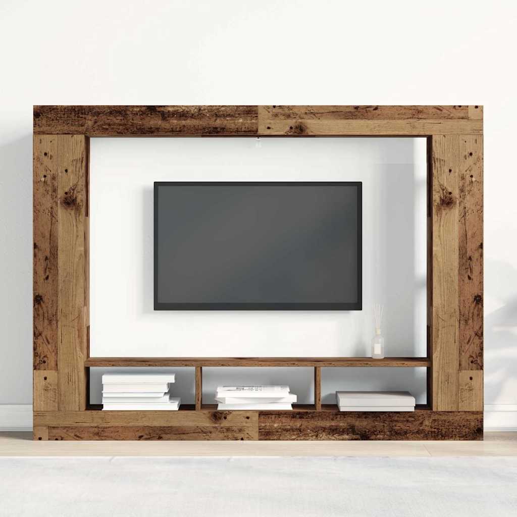 Tv-Skap Gammelt Tre 152 X 22 X 113 Cm Konstruert Tre