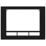 Tv-Skap Veggmontert Svart Eik 152 X 22 X 113 Cm Konstruert Tre
