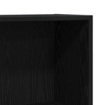 Bokskap Svart Eik 60 X 24 X 76 Cm Konstruert Tre