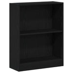 Bokskap Svart Eik 60 X 24 X 76 Cm Konstruert Tre