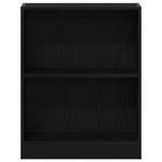 Bokskap Svart Eik 60 X 24 X 76 Cm Konstruert Tre
