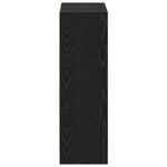 Bokskap Svart Eik 60 X 24 X 76 Cm Konstruert Tre