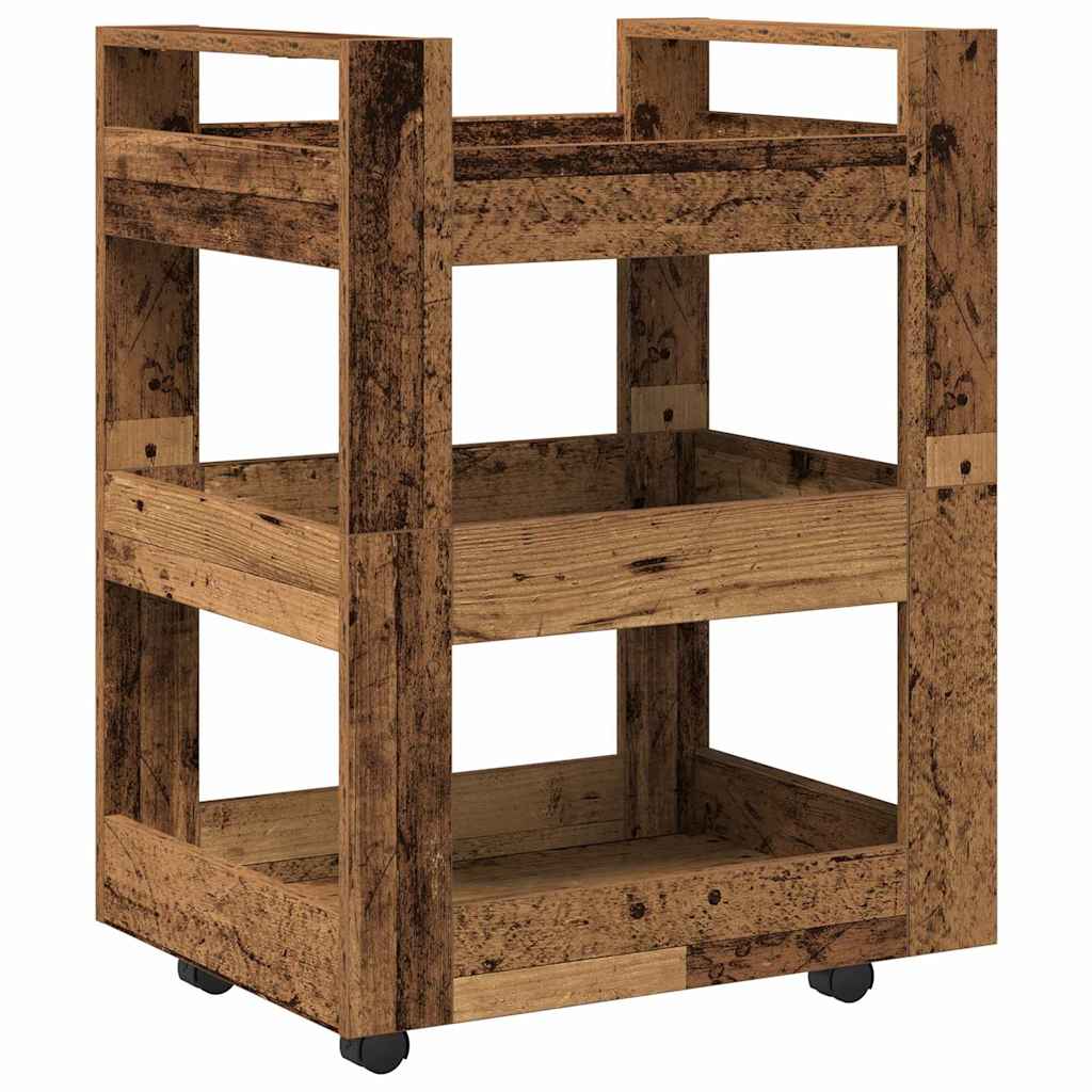 Kjøkkenvogn Gammelt Tre 60 X 45 X 80 Cm Konstruert Tre