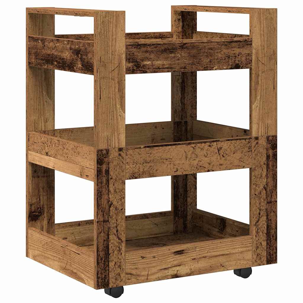 Kjøkkenvogn Gammelt Tre 60 X 45 X 80 Cm Konstruert Tre