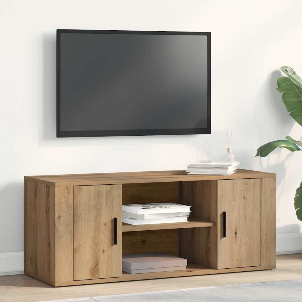 Tv-Skap Artisan Eik 100 X 35 X 40 Cm Konstruert Tre