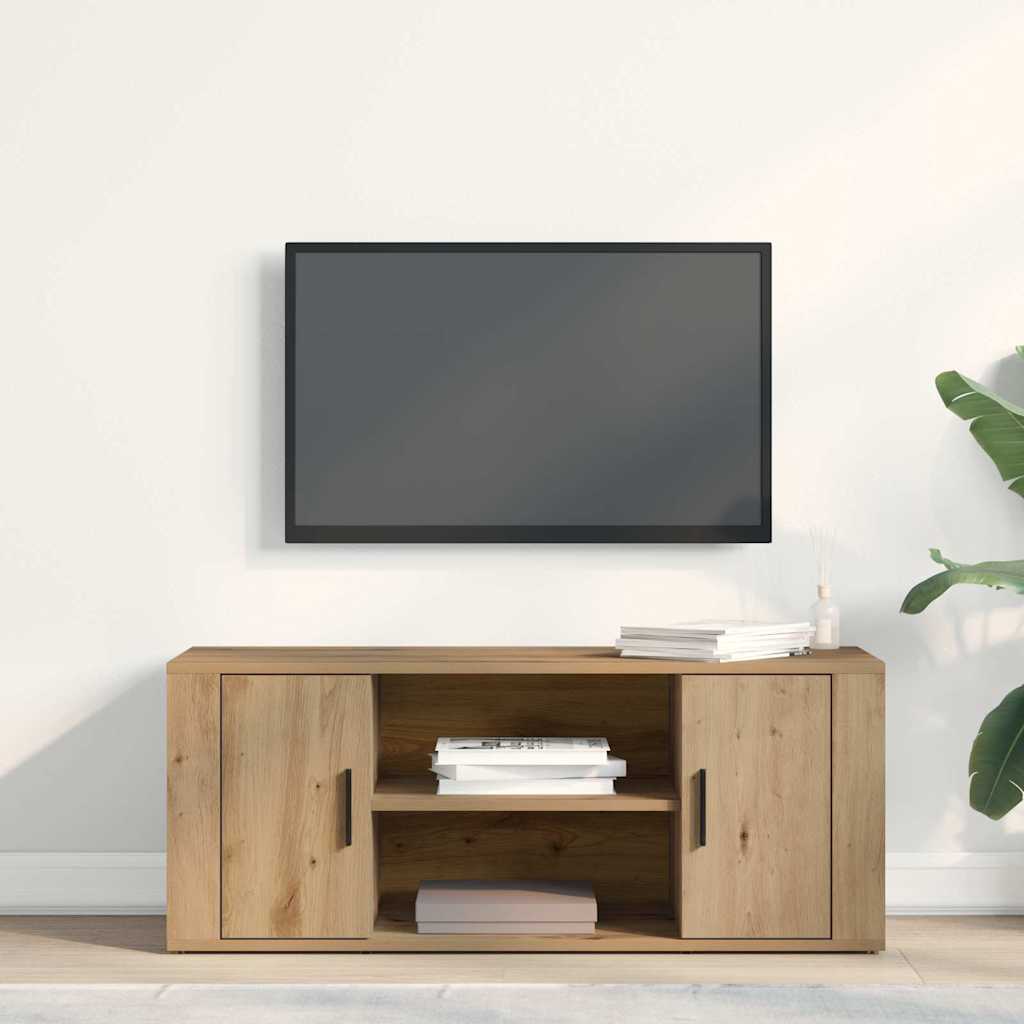 Tv-Skap Artisan Eik 100 X 35 X 40 Cm Konstruert Tre