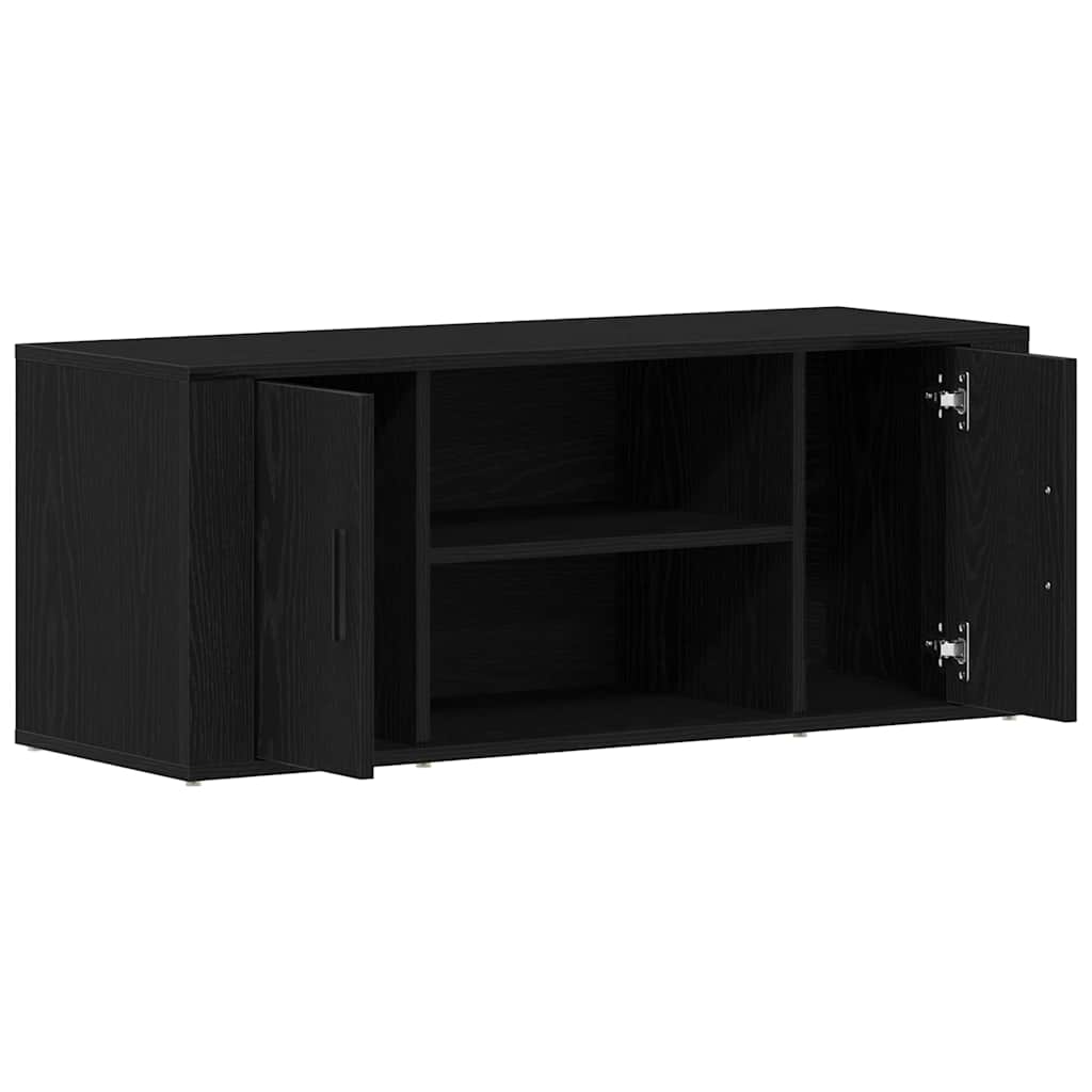 Tv-Skap Svart Eik 100 X 35 X 40 Cm Konstruert Tre