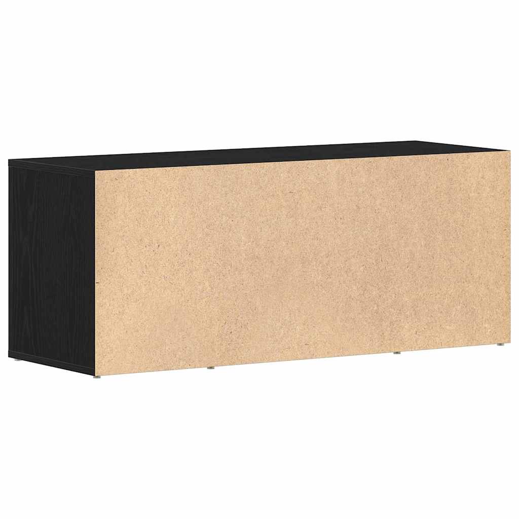 Tv-Skap Svart Eik 100 X 35 X 40 Cm Konstruert Tre