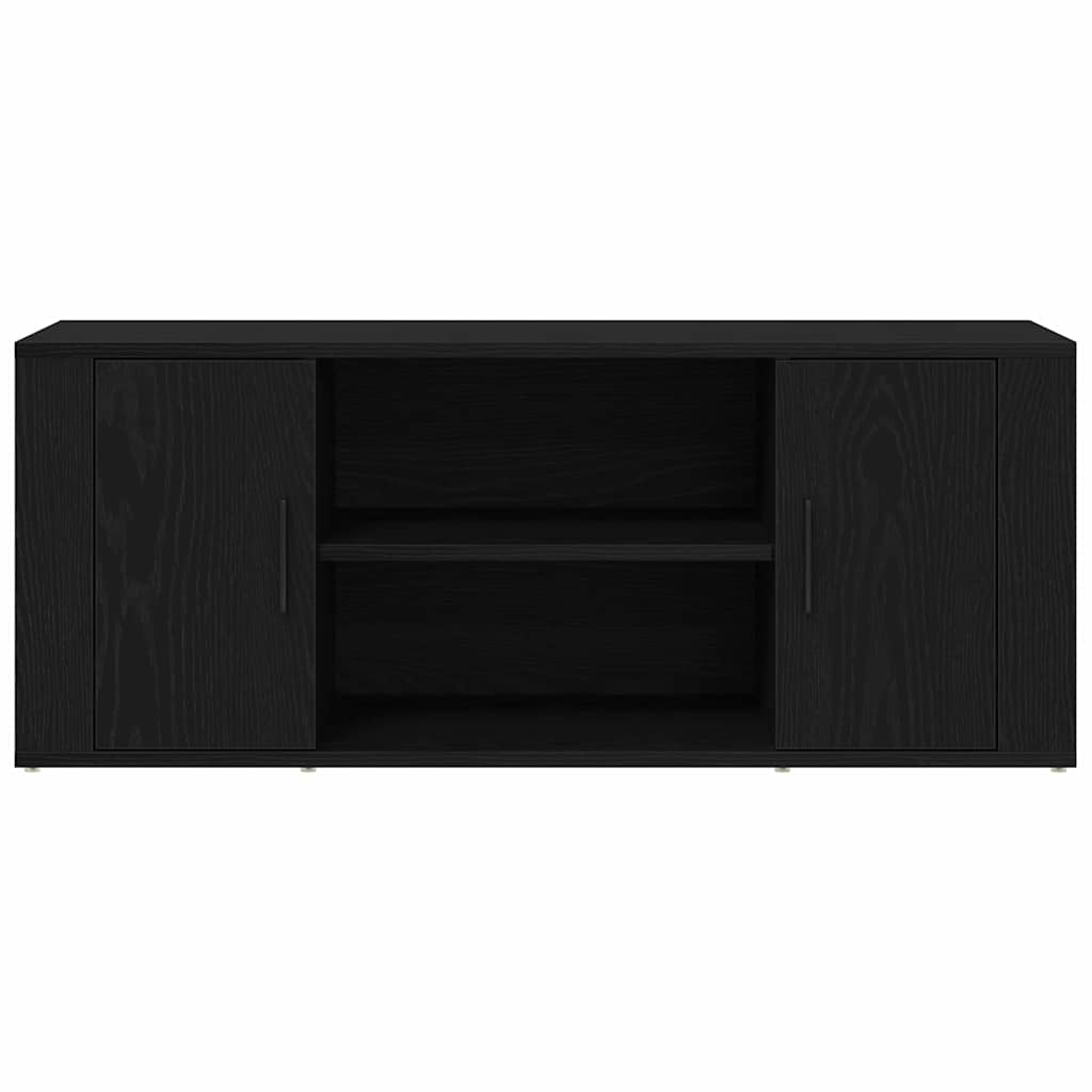 Tv-Skap Svart Eik 100 X 35 X 40 Cm Konstruert Tre