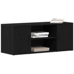 Tv-Skap Svart Eik 100 X 35 X 40 Cm Konstruert Tre