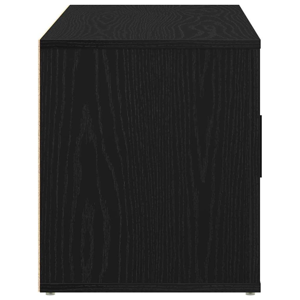 Tv-Skap Svart Eik 100 X 35 X 40 Cm Konstruert Tre