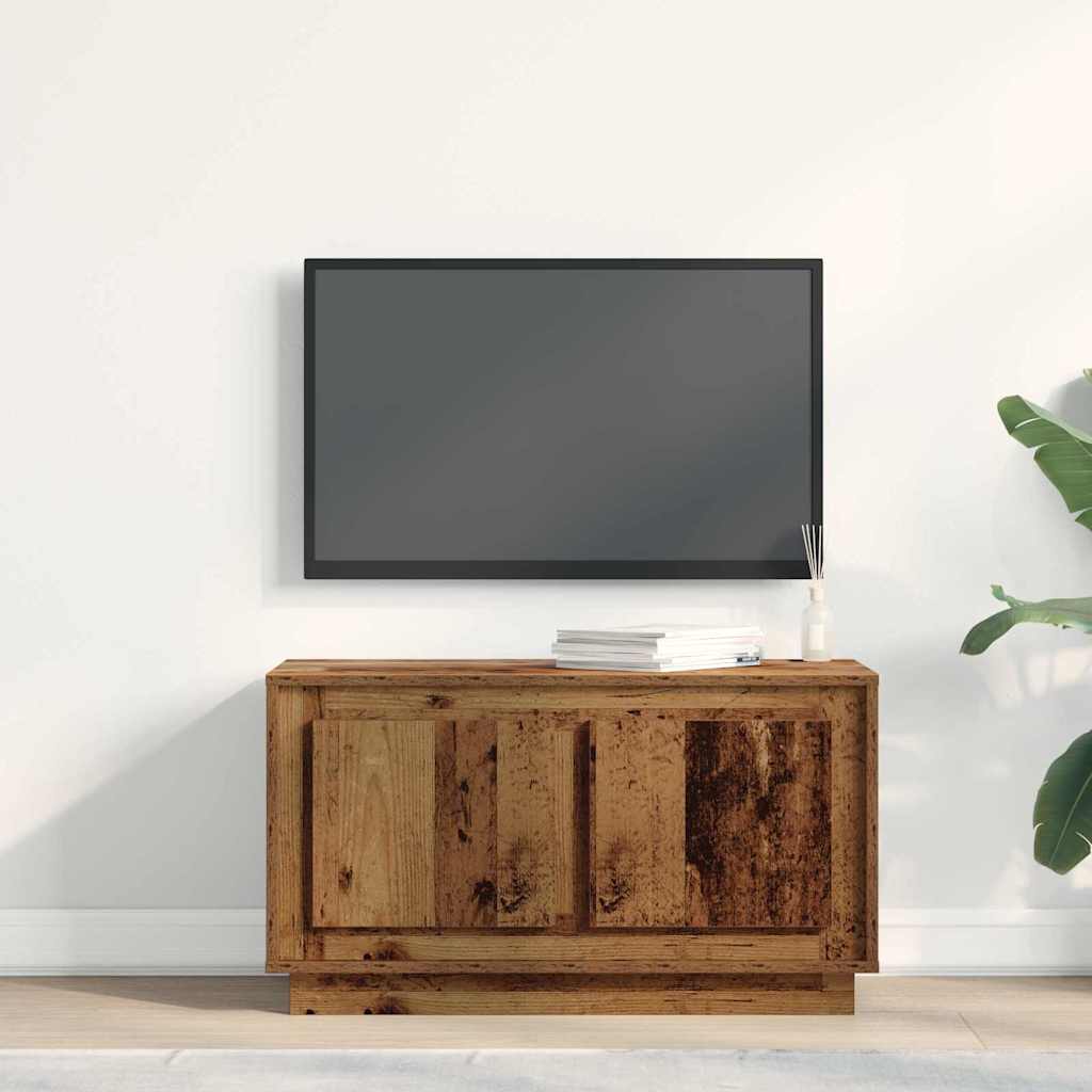 Tv-Skap Gammelt Tre 80 X 35 X 45 Cm Konstruert Tre