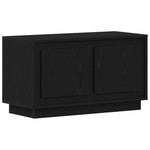 Tv-Skap Svart Eik 80 X 35 X 45 Cm Konstruert Tre