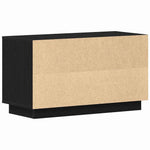 Tv-Skap Svart Eik 80 X 35 X 45 Cm Konstruert Tre