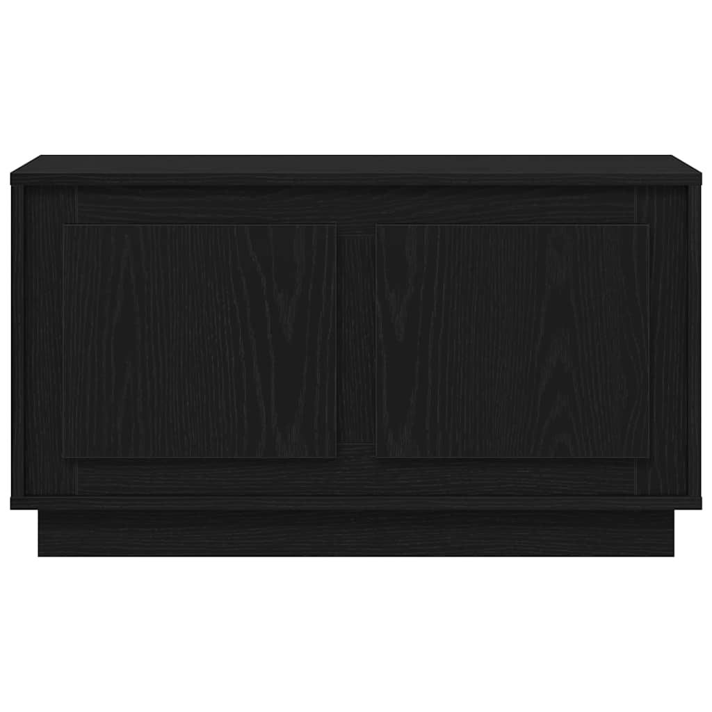 Tv-Skap Svart Eik 80 X 35 X 45 Cm Konstruert Tre