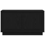 Tv-Skap Svart Eik 80 X 35 X 45 Cm Konstruert Tre