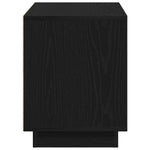 Tv-Skap Svart Eik 80 X 35 X 45 Cm Konstruert Tre