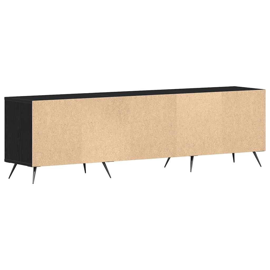 Tv-Skap Svart Eik 150 X 30 X 44,5 Cm Konstruert Tre