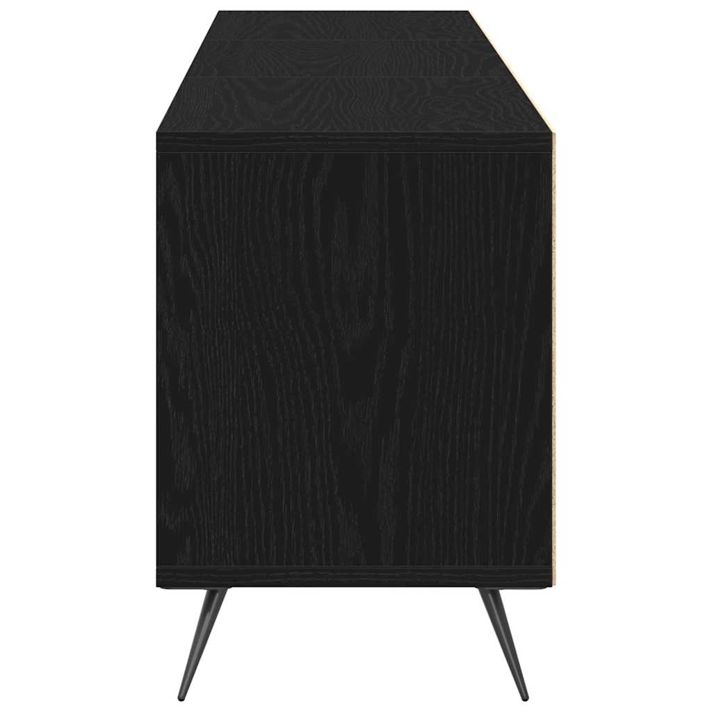 Tv-Skap Svart Eik 150 X 30 X 44,5 Cm Konstruert Tre