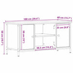 Tv-Skap Artisan Eik 100 X 40 X 50 Cm Konstruert Tre